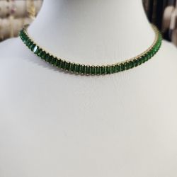 14k Gold Plated Tennis Necklace