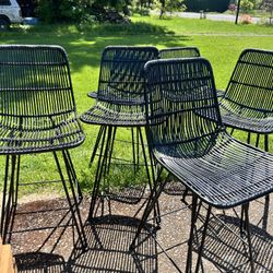 6 Black world market Bar Stools 