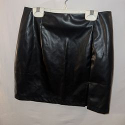 Ladies Shein leather mini skirt size medium