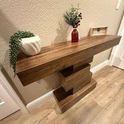 42” Console Table - Rustic Brown