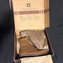 QLTY BLDR ST 8" round toe MOKA work boots