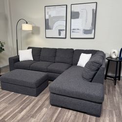 Gray Sectional Couch - Free Delivery