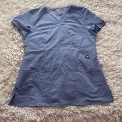 Dickies Blue Scrub Top 