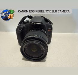Canon EOS Rebel T7 DSLR Camera + 18-55mm Lens 📸