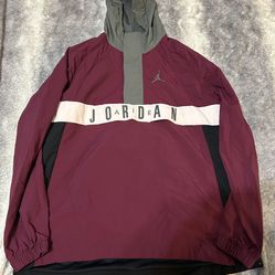 Nike Jordan Anorak Wings Wind Jacket Size Small Euc