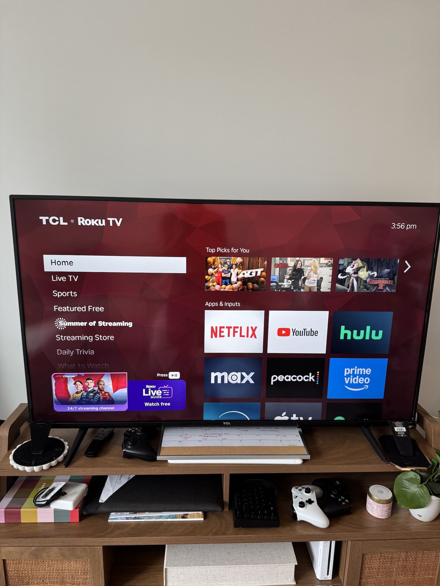 55” TCL 4K UHD HDR Roku Smart TV