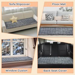 Non Slip Dog Mat Multi Uses 70.9"L x 27.6"W x 1.57"Th