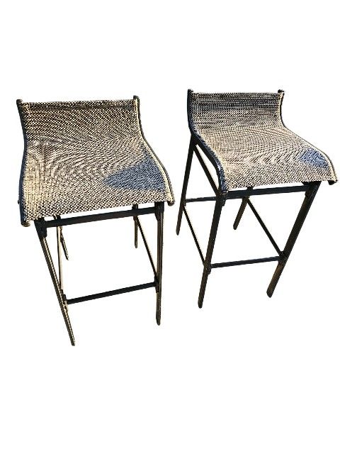 2 NICE TALL STOOLS VERY STURDY GOOD CONDITION