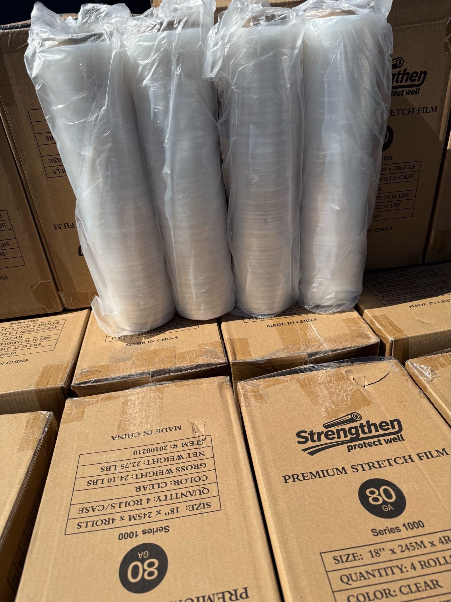 Shrink wrap plastic wrap delivery available