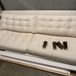 Crate and Barrel White Couch