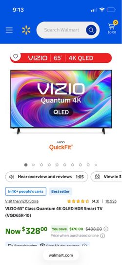 65” Vizio smart tv