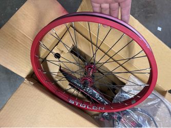 BMX rims and parts STOLEN 20 Inches (free brake set, stem and seat)