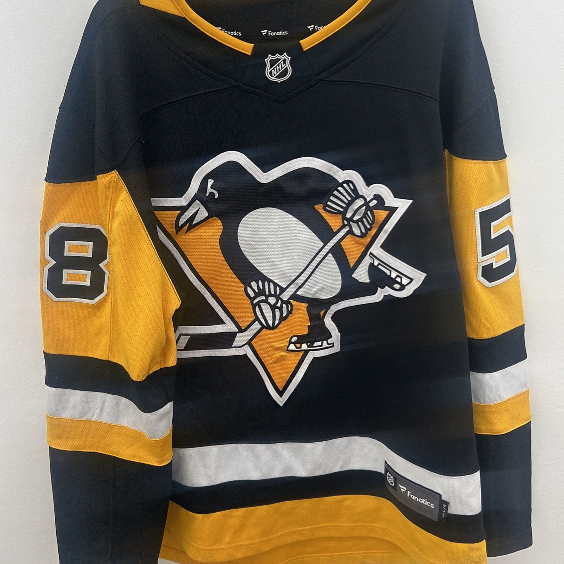 Kris Letang Pittsburgh Penguins Black Fanatics Authentic #58 Jersey