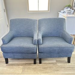 Ashley Furniture Blue Accent Chairs 