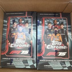 2025 Topps Chrome F1 Hobby Box / QTY Available