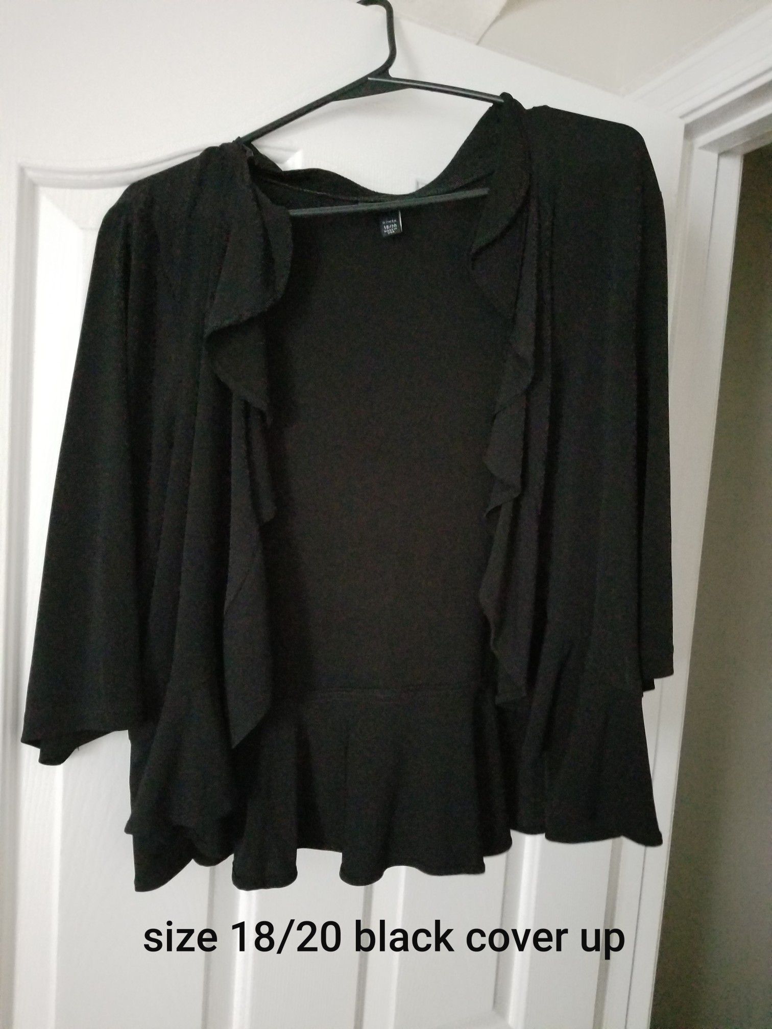 Size 18/20 black cover up