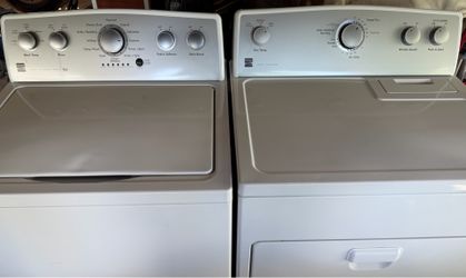 KENMORE 500 SERIES HE KING SIZE STAINLESS STEEL WASHER&ELECTRIC DRYER SET. PERFECT CONDITION.