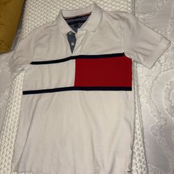 Boys White Tommy Polo