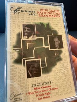 Christmas With Bing Crosby Nat King Cole Dean Martin Cassette 1995 Cema Untested