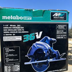 Metabo 36v -7-1/4  Cordless Saw