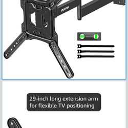monTEK Long Arm TV Wall Mount for Most 23-65 Inch TVs, 29 Inch Long Extension TV Mount Swivel and Tilt, Full Motion Wall Mount Tv Bracket Fit Max VESA