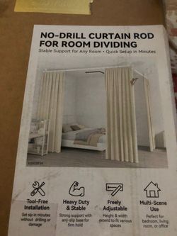 Wall Divider for Room Separation, Heavy Duty Room Partition Separator, Adjustable Folding Privacy Screens,White