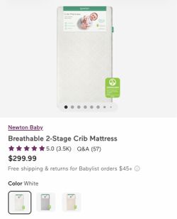 Newton Baby Breathable 2-Stage Crib Mattress