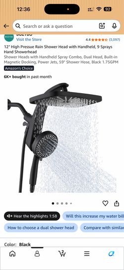 double Shower head