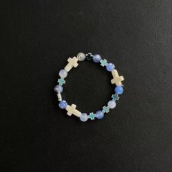 Cross bracelet high-end pine stone personality stitching bracelet niche design simplicity niche accessories versatile accessories