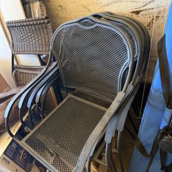 5 Metal Chairs 