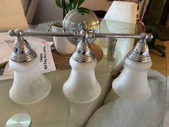 3-Light Chrome Vanity Bar Light Fixture