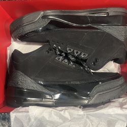 Air Jordan 3 Black Cat Size 10 Worn 