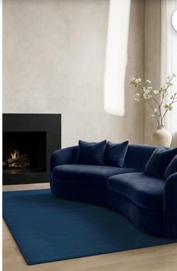 8’x10’ solid Navy Blue Rug