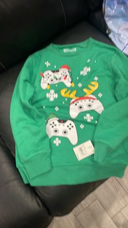 Green Gaming Christmas Ugly Sweater