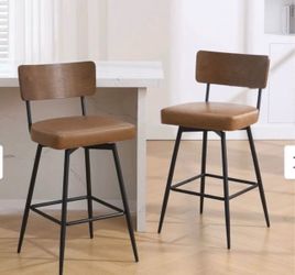 Counter Height Swivel Bar Stools Set of 2,