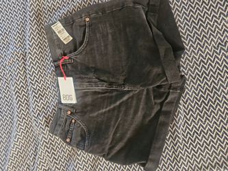 Black Mom High Waist Shorts 31w