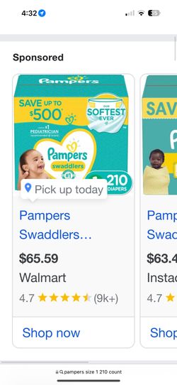 Sealed Size 1 Pampers