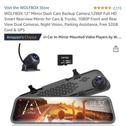 Dash Cam Mirror And Back Up Cam 