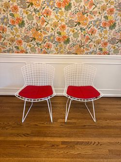 Vintage 80s Knoll Bertoia Side Chairs