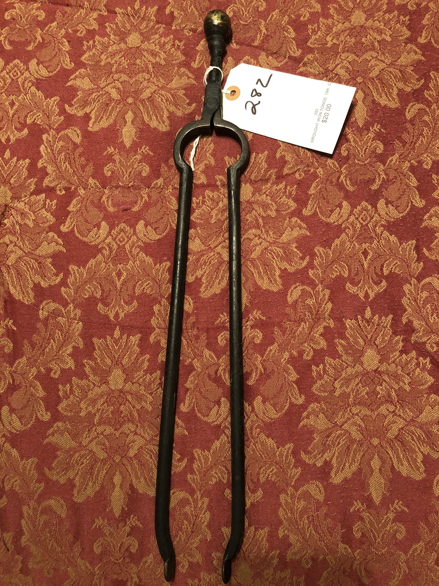 Antique Fireplace Tongs