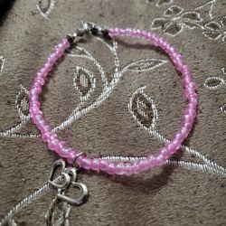 Ice pink bracelet/anklet