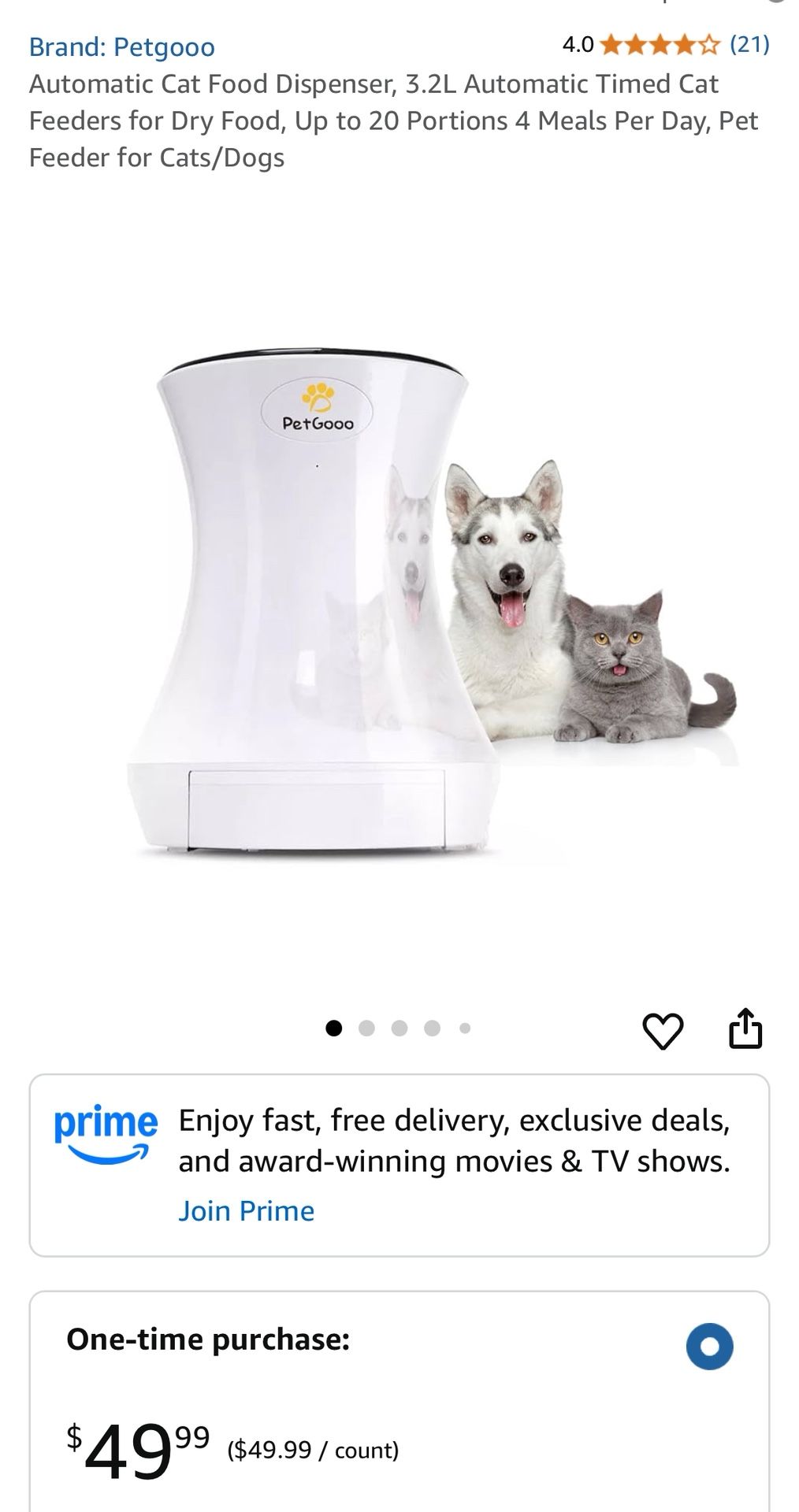 Automatic Pet Feeder For Dogs And Cats
