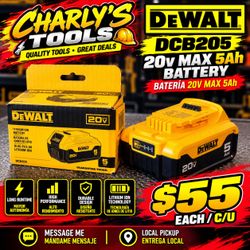 DeWalt DCB205 20V Max 5Ah Battery
