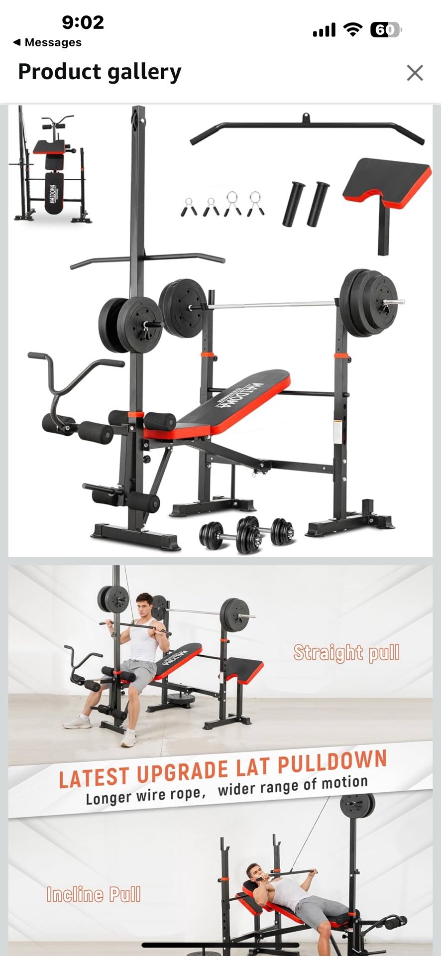Brand New Olympic Weight Bench Set with Leg Extension