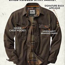 Men's Journeyman Shirt Jacket Tobacco-New 