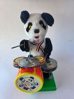 Vintage Mambo Drummer Panda Bear Battery Operated - Non-working