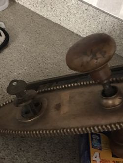 Beautiful old door handle and lock