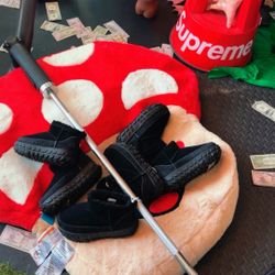 UGG Venture Daze Ultra Mini Black Boots Snow Winter Shoes Men's Size 5,6,8 DS