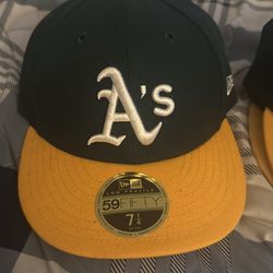 A's hat 7 1/4 and 7 3/8