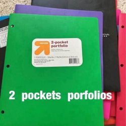 pockets  plastic  porfolios  -  $.50  each